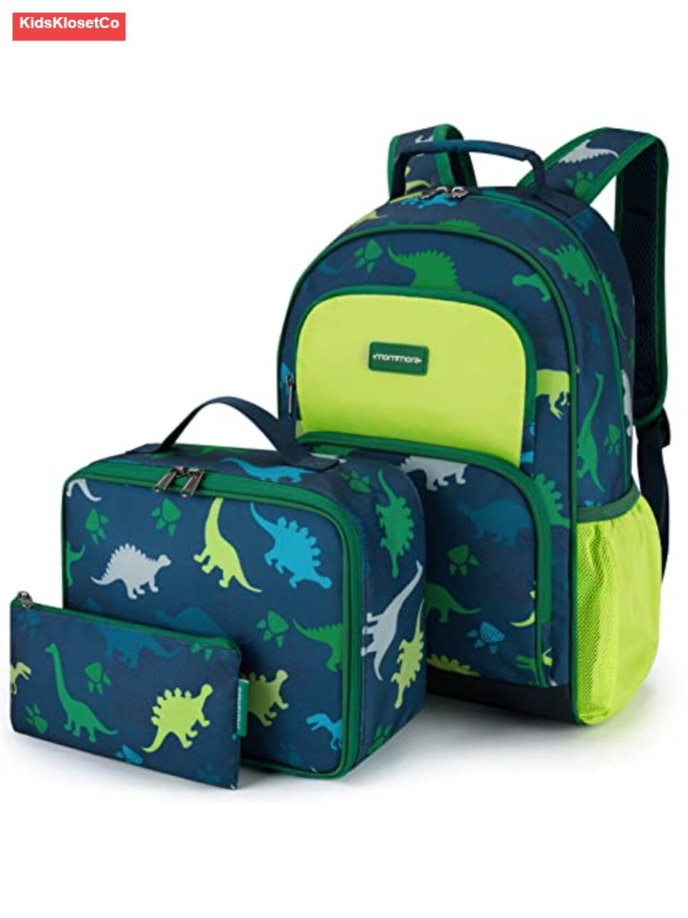 Kids Backpack Set with Lunch Bag & Pencil Case, Water-Resistant Polyester